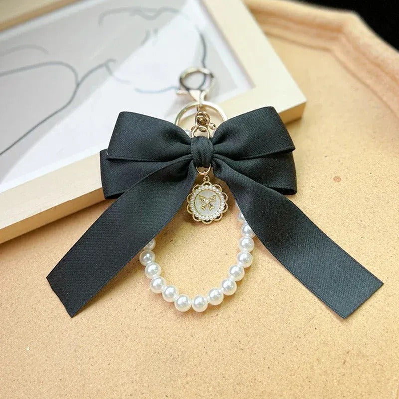 Bow Pearl Charm