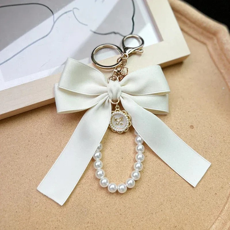 Bow Pearl Charm