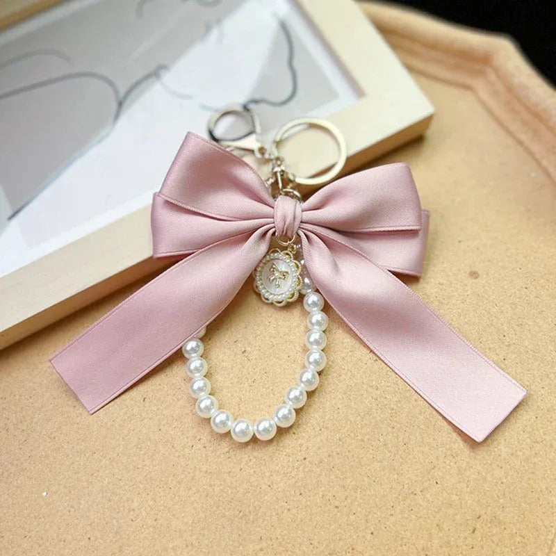 Bow Pearl Charm