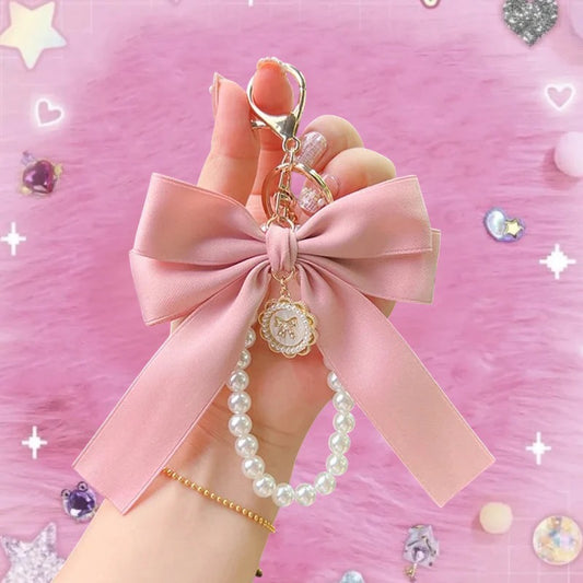 Bow Pearl Charm