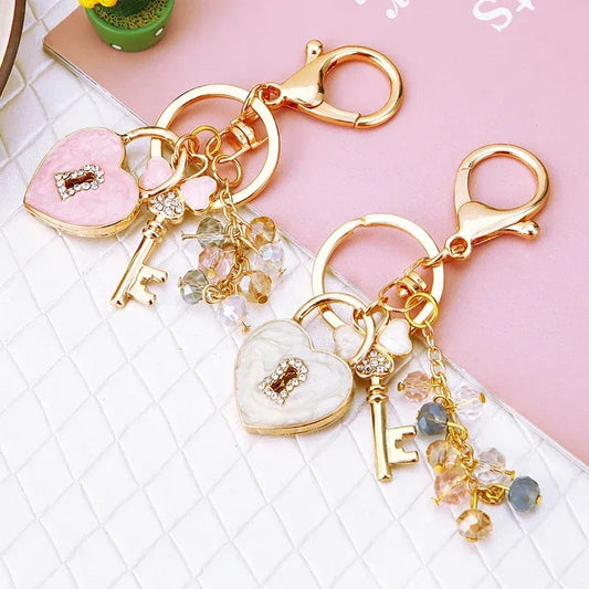 Key Heart Lock Charm